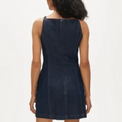 Mini sheath dress in denim
