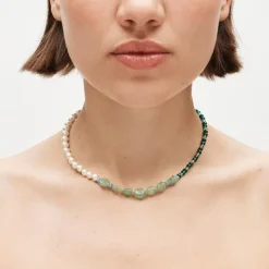 Mixed-bead necklace