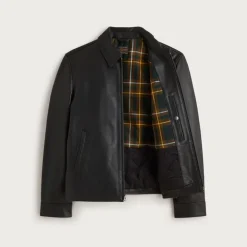 Moto jacket in Italian broken-in leather