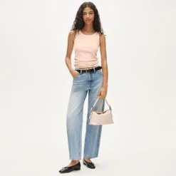 New perfect-fit high-neck tank top with scalloped trim