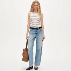 New perfect-fit high-neck tank top in stripe