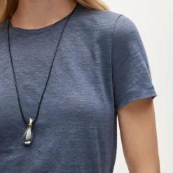New relaxed linen T-shirt
