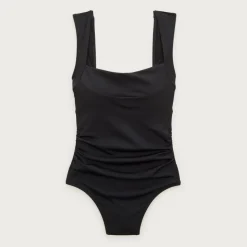 Nia ruched squareneck one-piece