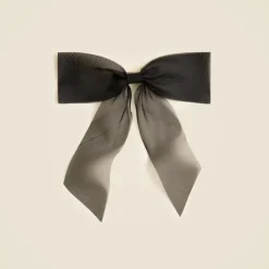 Organza bow hair clip
