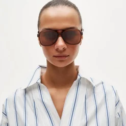 Oversized aviator sunglasses
