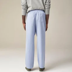 Pajama pant in cotton herringbone