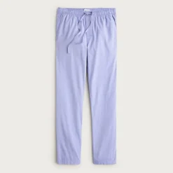 Pajama pant in cotton herringbone