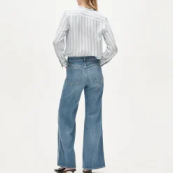 Patch-pocket denim trouser jean