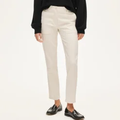 Patch-pocket slim chino pant