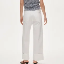 Petite Everyday wide-leg cuffed ankle jean in rigid