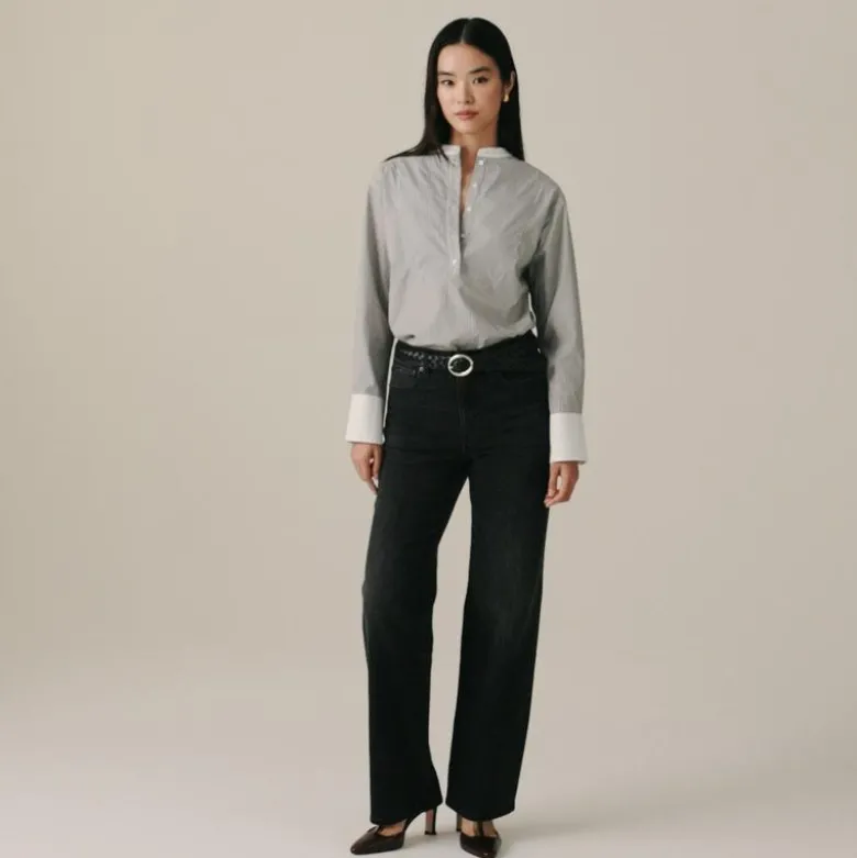 Petite full-length slim-wide jean