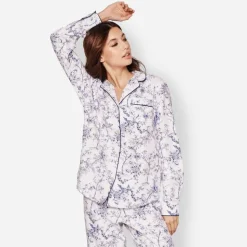 Petite Plume™ women's pajama set in timeless toile