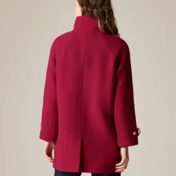 Petite Toscana coat in Italian stadium-cloth wool blend