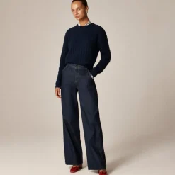 Petite utility low-rise wide-leg jean
