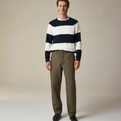 Pier pant in cotton-linen blend canvas