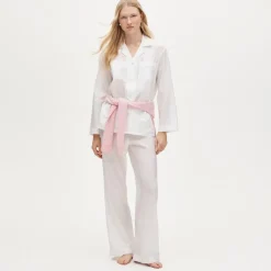 Pintuck pajama pant set