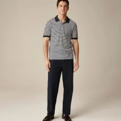 Piqué polo shirt in stripe
