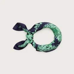 Printed silk scarf