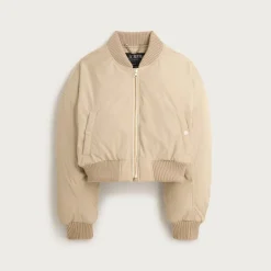 Puffer bomber jacket with PrimaLoft®