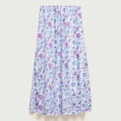 Pull-on midi skirt in Liberty® Christelle fabric