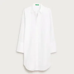 Relaxed-fit beach shirt in linen-cotton blend