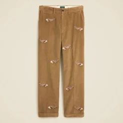 Relaxed-fit corduroy pant with Santa embroidery