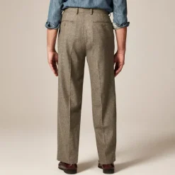 Relaxed-fit suit pant in English merino wool