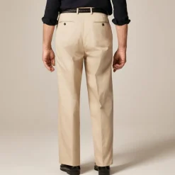 Relaxed-fit trouser in Italian cotton chino