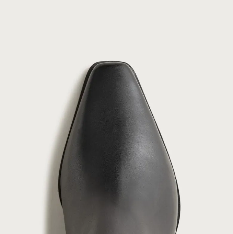 Remi square-toe ankle boots in leather