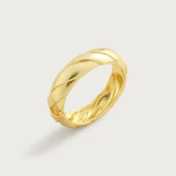 Ridged cuff bracelet