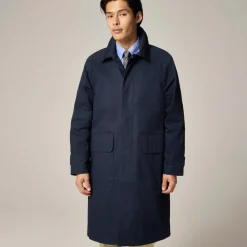 Rivington car coat in water-resistant cotton twill