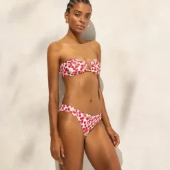 Ronnie bikini bottom in raspberry print