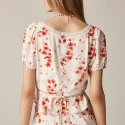 Rouje X J.Crew Poet top in vintage floral