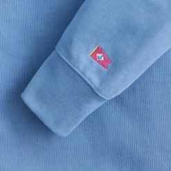 Rugby shirt with striped oxford collar