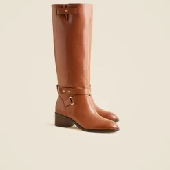 Ryder knee-high boots in leather