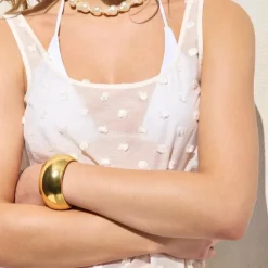 Scoopneck tank top with pom-poms