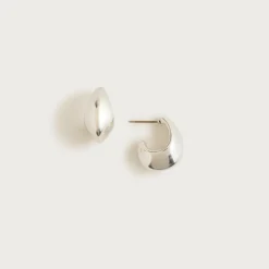 Sculptural hoop earrings