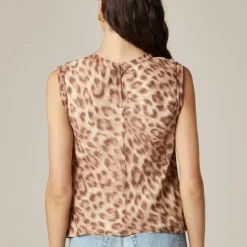 Shell top in viscose chiffon