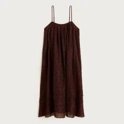 Shift midi dress in textured dot