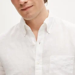 Short-sleeve Baird McNutt Irish linen shirt