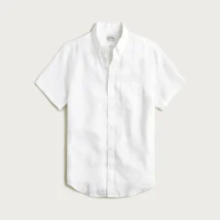 Short-sleeve Baird McNutt Irish linen shirt