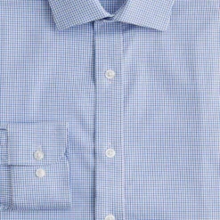Slim Bowery performance stretch dress shirt with spread collar