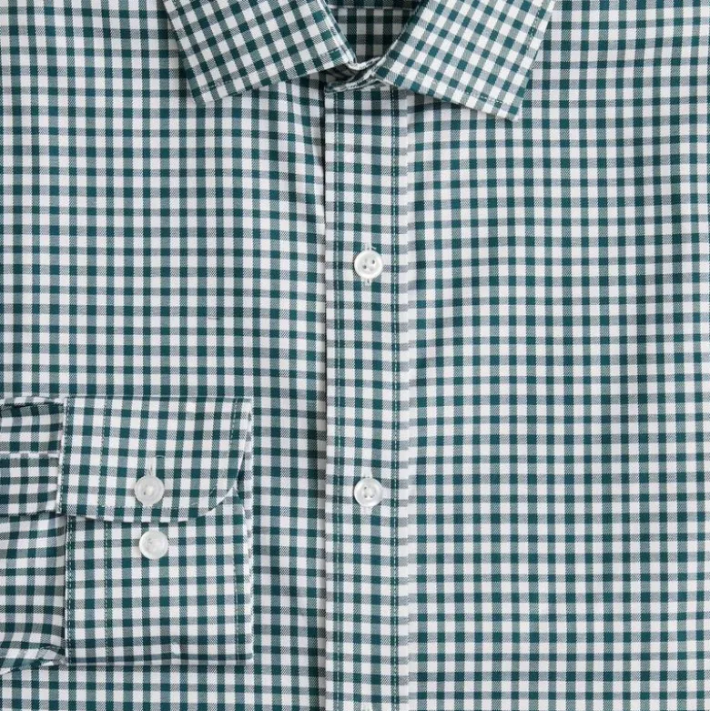 Slim Bowery performance stretch dress shirt with spread collar