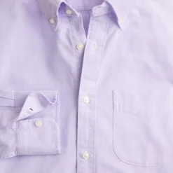 Slim Broken-in organic cotton oxford shirt