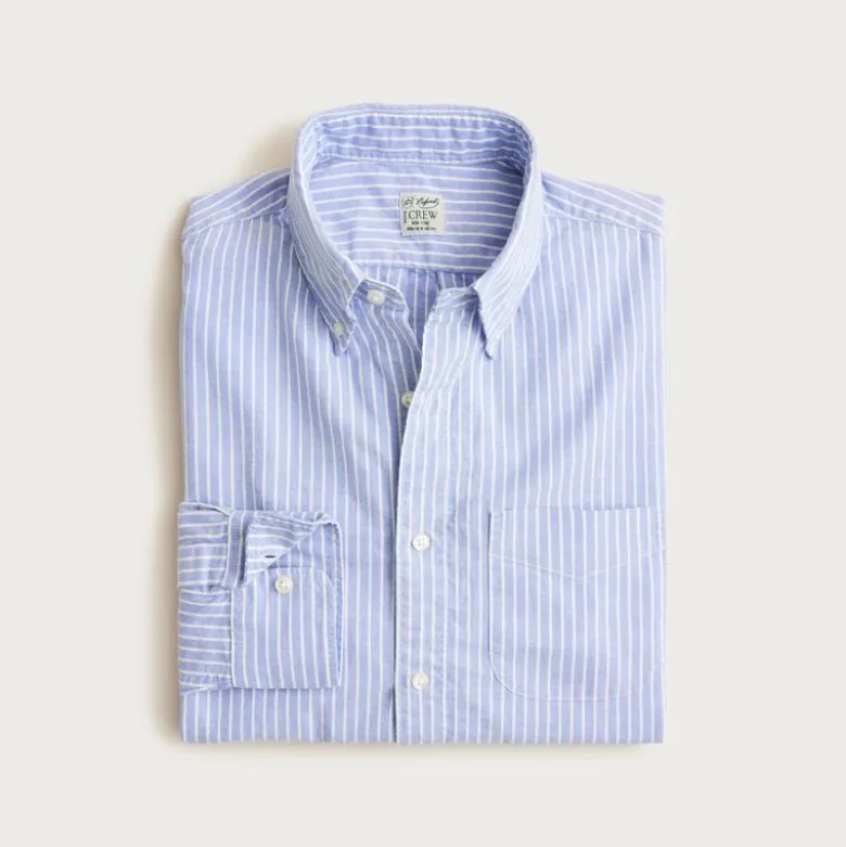 Slim Broken-in organic cotton oxford shirt