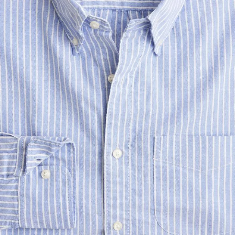 Slim Broken-in organic cotton oxford shirt