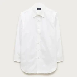 Slim Portuguese cotton oxford dress shirt