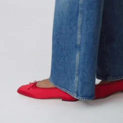 Sophie ballet flats in satin
