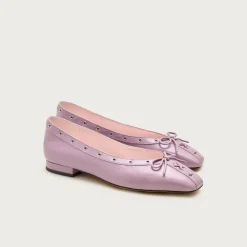 Sophie grommet ballet flats in Italian leather