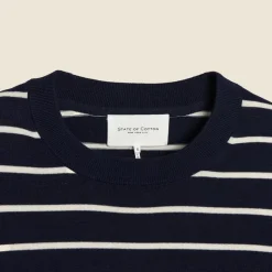State of Cotton NYC Devon striped crewneck sweater